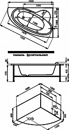 Bas Акриловая ванна Сагра 160x100 R с гидромассажем – фотография-4